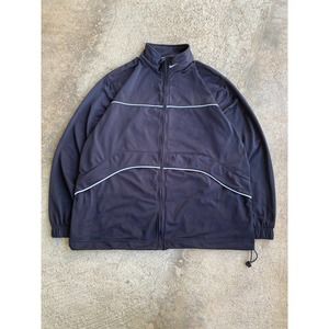 Vintage Y2K Nike Black Oversized Full Zip Track Jacket